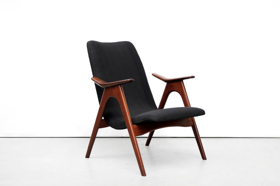 Restauratie zwarte design fauteuil After